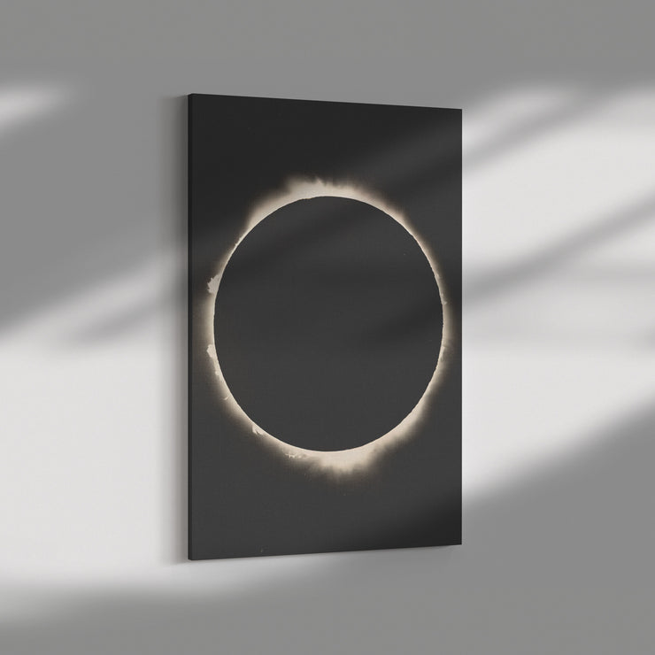 Envoltura de lienzo rectangular "Fotografía del eclipse solar de 1927"