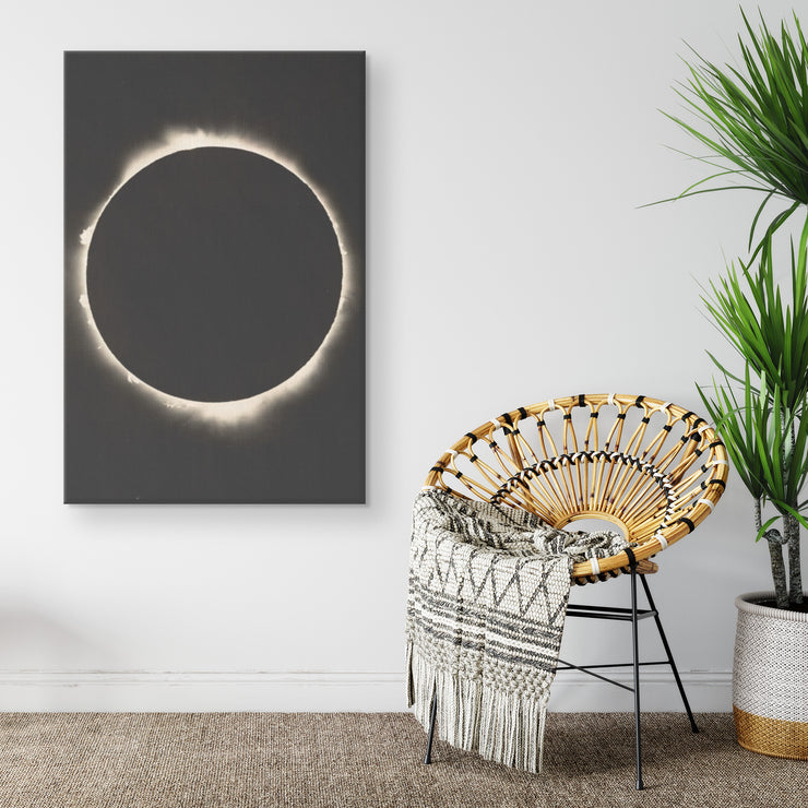 Envoltura de lienzo rectangular "Fotografía del eclipse solar de 1927"