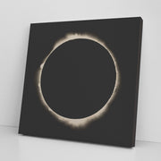 "1927 Solar Eclipse Photograph" Square Canvas Wrap