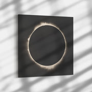 Enveloppe de toile carrée « Photographie de l'éclipse solaire de 1927 »