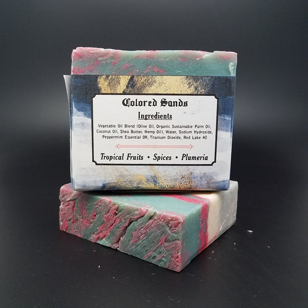 "Colored Sands" Handmade Vegan Bar Soap
