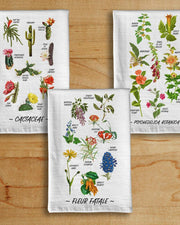 "Botanical Chart" 3-Piece Dish Towel Set
