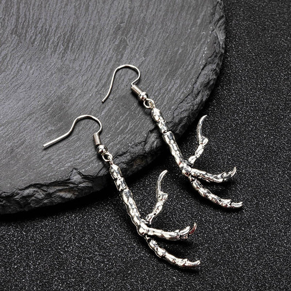Raven Claw Bird Feet Earrings