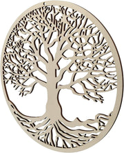 Tree of Life Round Wooden Wall Hanging