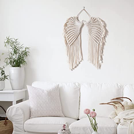 Angel Wings Macramé Wall Hanging