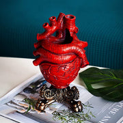 Vase à fleurs anatomique en forme de cœur
