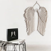 Tenture murale en macramé ailes d’ange