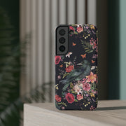 The Raven of the Wood Floral Crow Phone Case