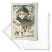 "A Happy Halloween" Antique Greeting Card