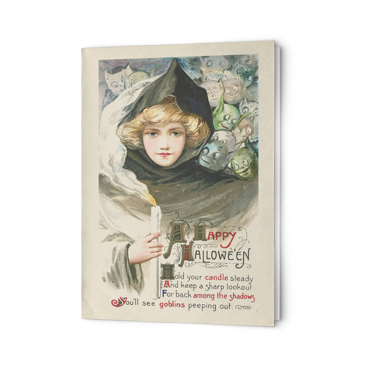 "A Happy Halloween" Antique Greeting Card