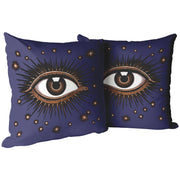Coussin Art Déco « All Seeing Eye » - Violet