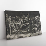 Enveloppe de toile rectangulaire « Allégorie de la mort et de la renommée »