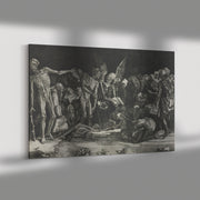 Envoltura de lienzo rectangular "Alegoría de la muerte y la fama"