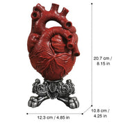 Vase à fleurs anatomique en forme de cœur