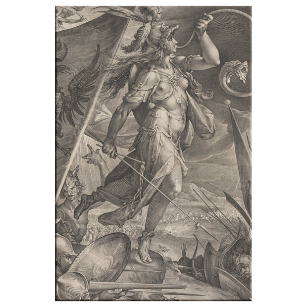 "Bellona Leading the Armies of the Emperor" Rectangle Canvas Wrap