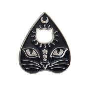 Cat Planchette Enamel Lapel Pin
