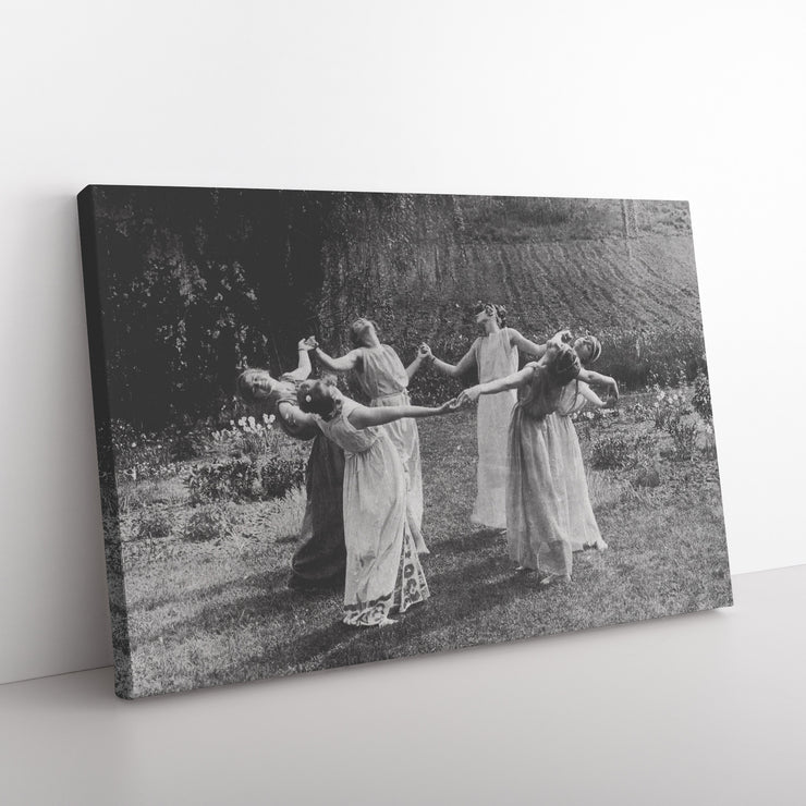 "Circle of Women Dancing" Rectangle Canvas Wrap