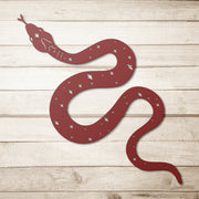 Plaque en métal découpée "Serpent Cosmique"