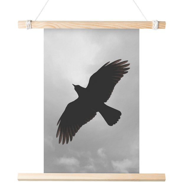 Affiche mate « Corbeau par temps nuageux »