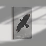 Envoltura de lona rectangular "Cuervo en un día nublado"