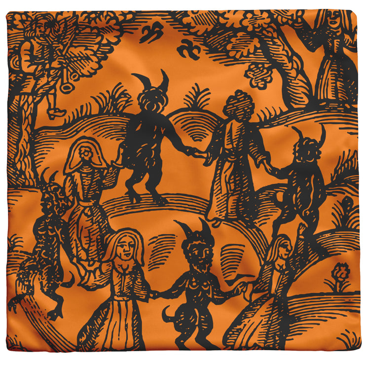"Dance with the Devil" Throw Pillow