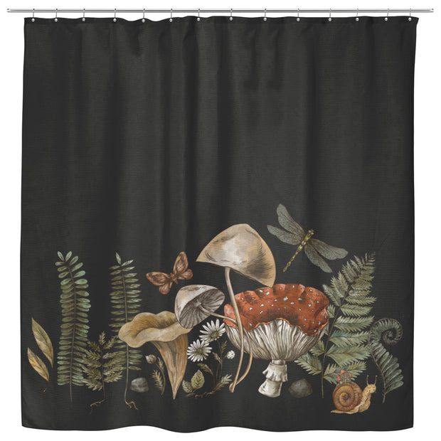 "Dark Forest" Cloth Shower Curtain