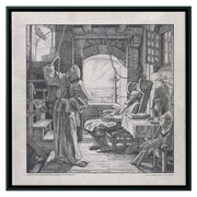 « La mort en tant qu'ami » par Alfred Rethel, toile encadrée carrée