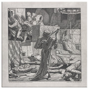 "Death as a Strangler" by Alfred Rethel Square Canvas Wrap