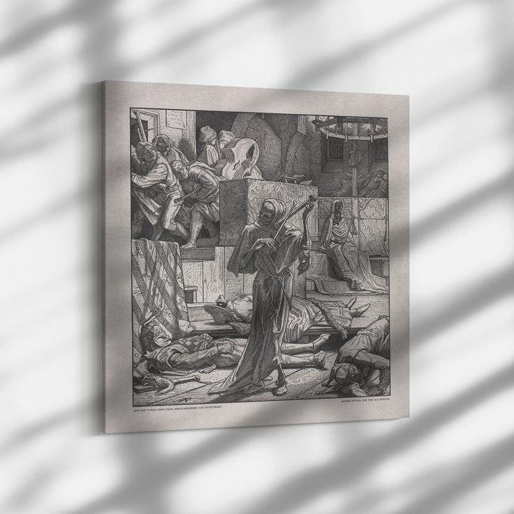 Envoltorio Cuadrado "Muerte como estrangulador" de Alfred Rethel