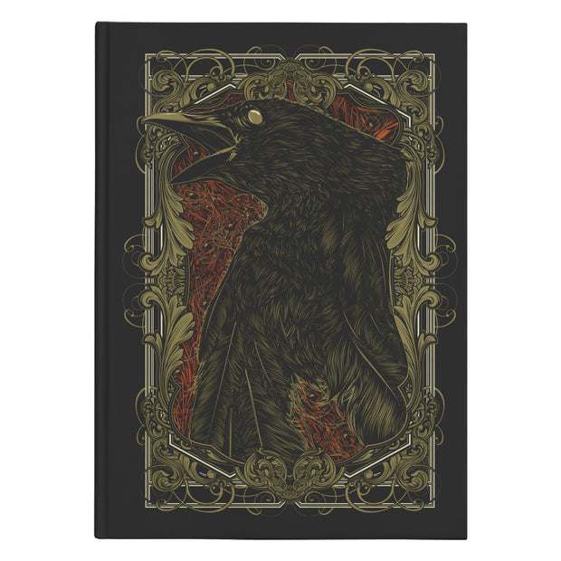 "Mort d'un corbeau" Carnet d'écriture à couverture rigide