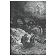 "Destruction du Léviathan" par Gustave Doré Rectangulaire Toile Wrap