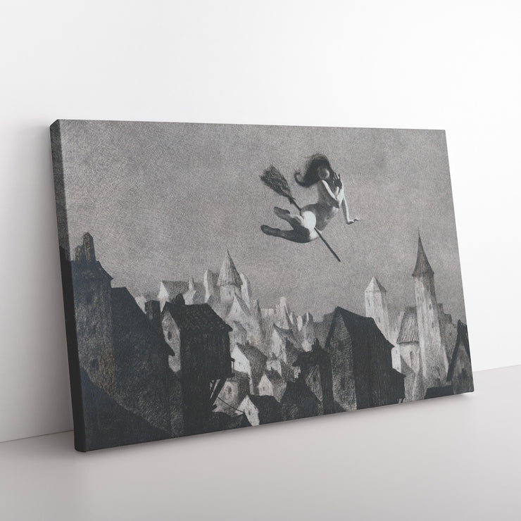 "Flight of Fancy" by William Mortensen Rectangle Canvas Wrap