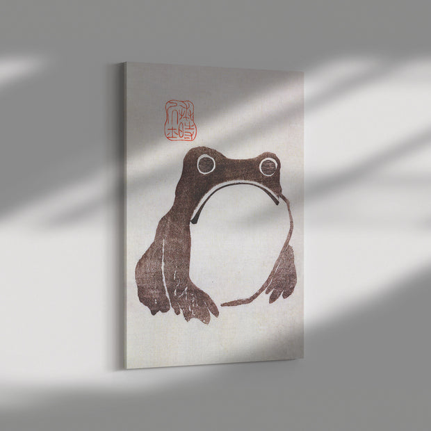 "Frog" by Matsumoto Hoji Rectangle Canvas Wrap