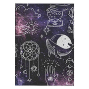 Galaxy Print Astrology Doodle Hardcover Journal