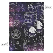 Galaxy Print Astrology Doodle Hardcover Journal