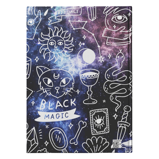 Galaxy Print Occult Doodle Carnet cartonné