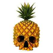 Sculpture de crâne d'ananas tropical