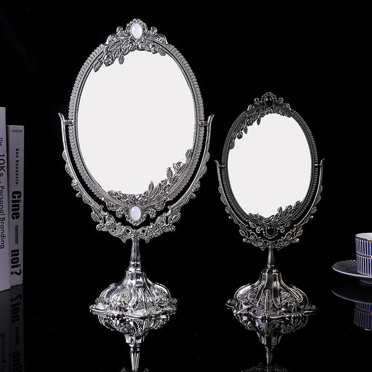 Miroir de maquillage de table de style antique