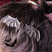 Clips de pelo de ala de murciélago adornados