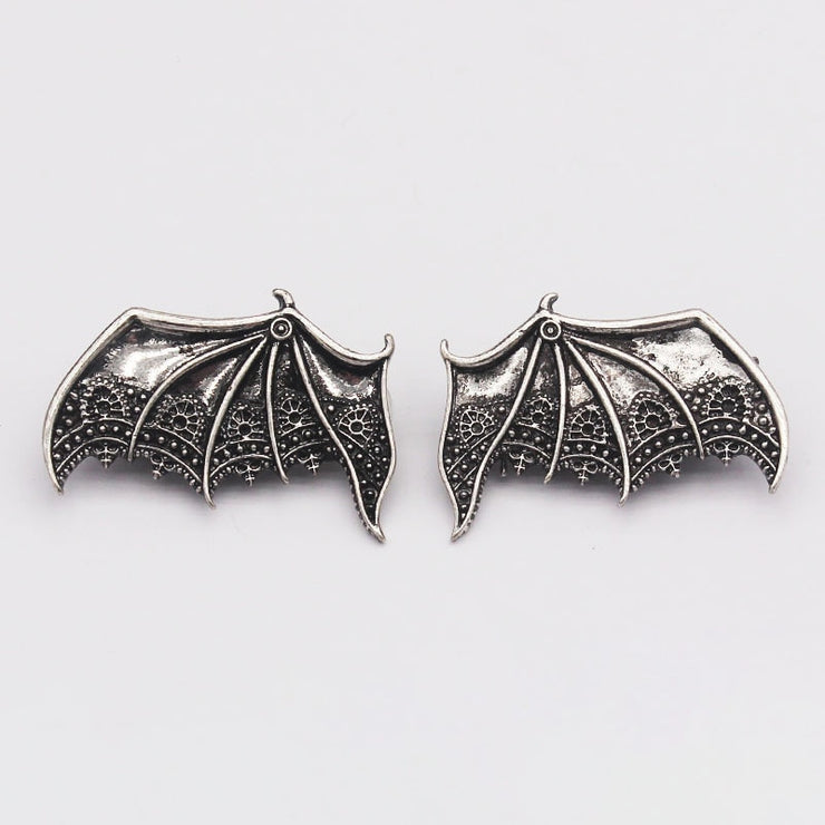 Ornate Bat Wing Hair Clips