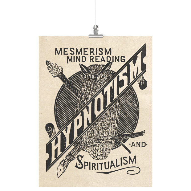 "Hypnotism Owl" Matte Poster