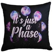 "It's Just a Phase" Moon Phase Throw Pillow