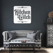 "Kitchen Witch" Die-Cut Metal Sign