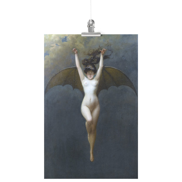 "The Bat Woman" by Albert Joseph Pénot Matte Poster