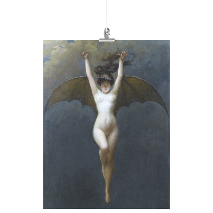 "The Bat Woman" by Albert Joseph Pénot Matte Poster