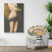 "Lilith" by John Collier Rectangle Canvas Wrap