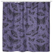 "Moth Kingdom" Cloth Shower Curtain