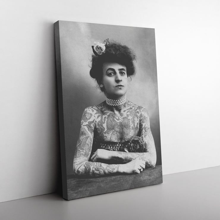 "Portrait of Maud Wagner" Rectangle Canvas Wrap