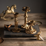Antique Style Taper Candlestick Holder Set