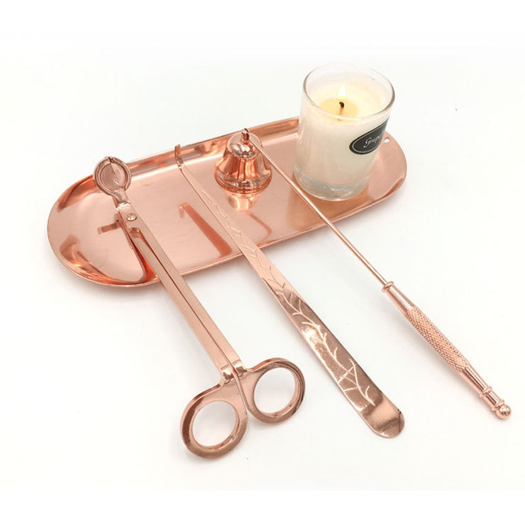 Herramientas para el cuidado y mantenimiento de velas - Kit de acero inoxidable de 5 piezas